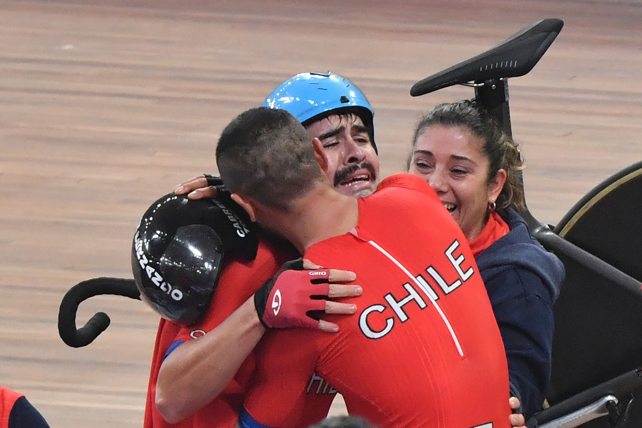 Chile’s Antonio Cabrera Torres and Felipe Penaloza Yanez won the men's madison ©Getty Images