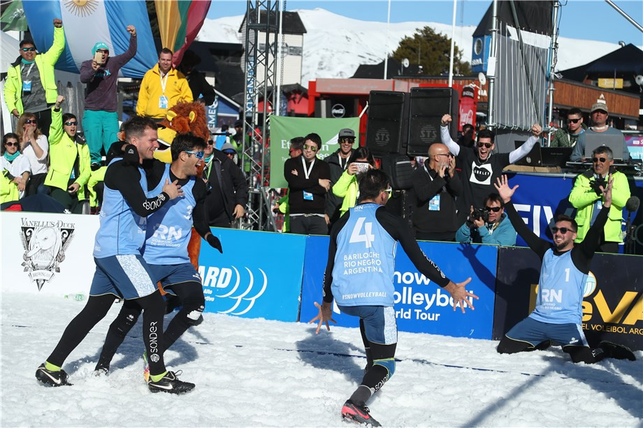 Hosts Argentina claim men's FIVB Snow Volleyball World Tour victory