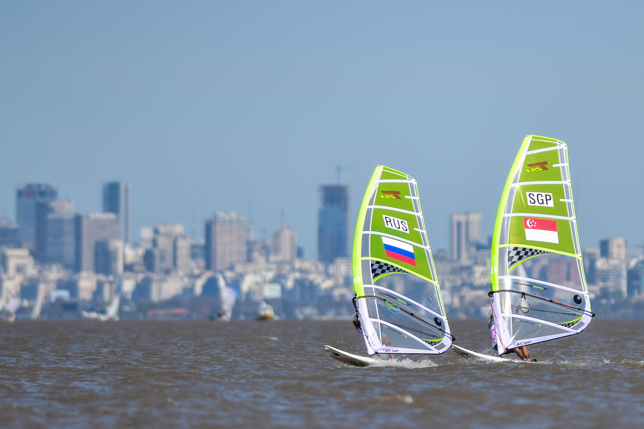 Youth Olympic Games bronze medallist Yana Reznikova leads Russian hopes for success at the RS:X Windsurfing Youth World Championships at the Yacht Club of Saint-Petersburg ©Getty Images