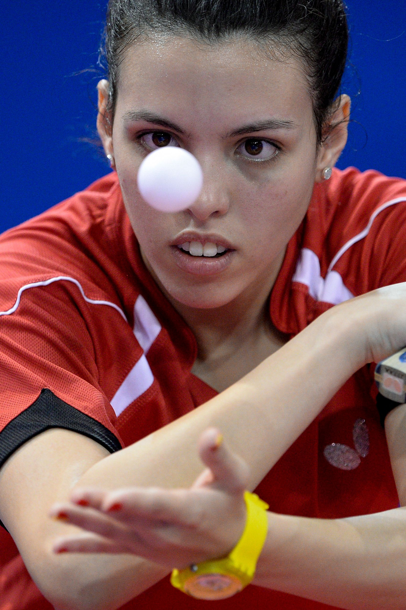 Top seed Dina Meshref of Egypt retained the women's ITTF Africa Cup title in Lagos ©Getty Images