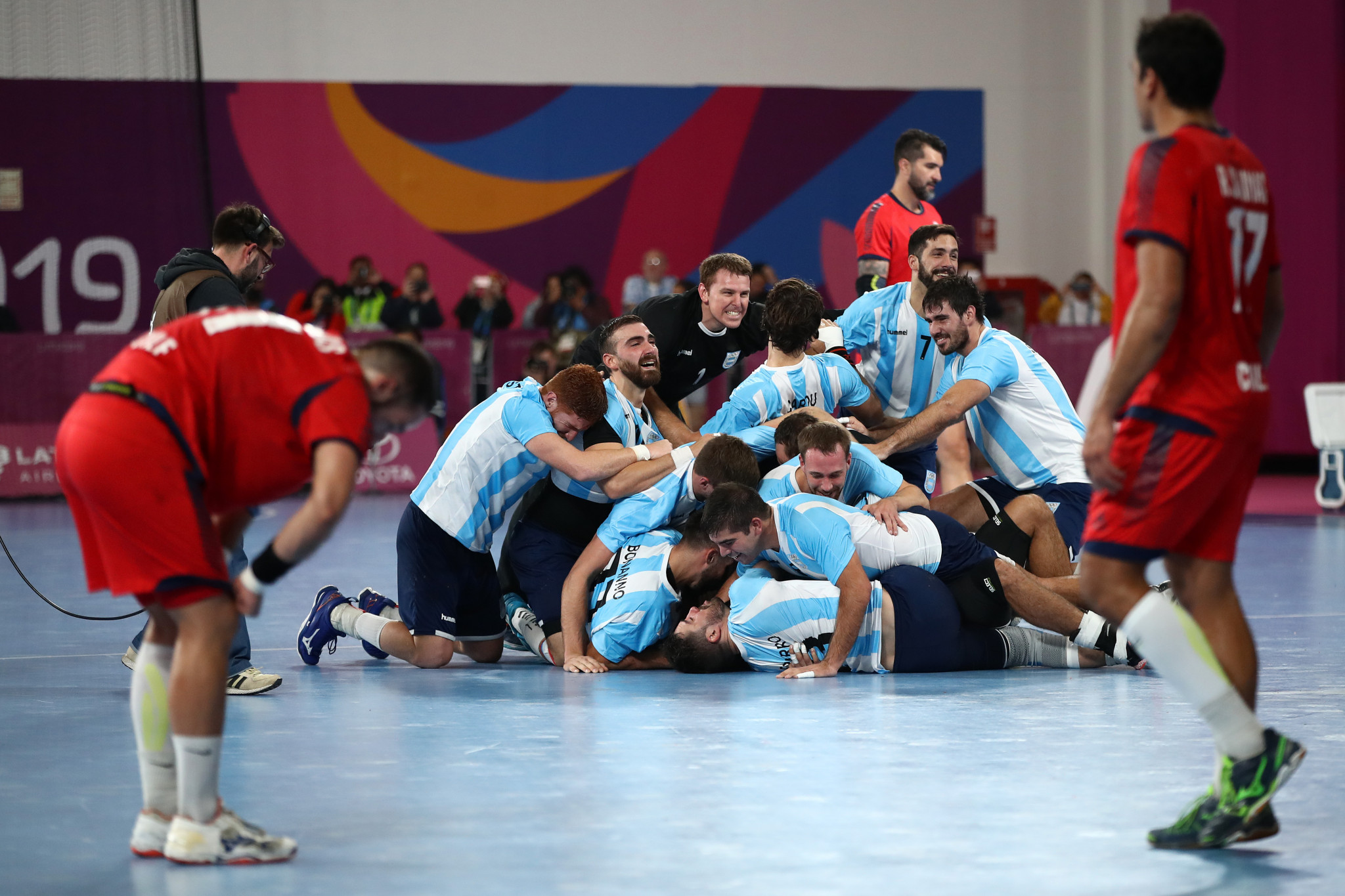 Argentina earned a place at the Tokyo 2020 Olympics with a narrow men's handball victory at Lima 2019 ©Lima 2019