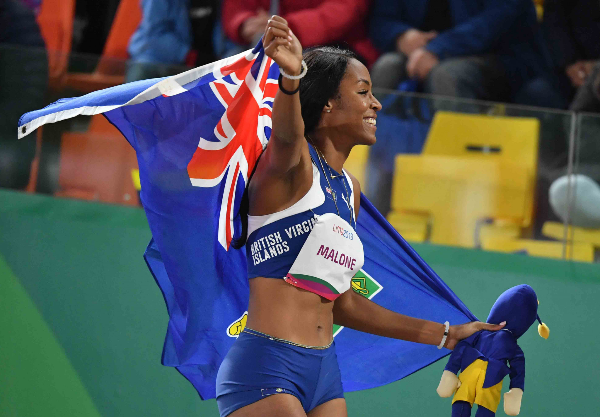 Chantel Malone won British Virgin Islands' first Pan American Games medal ©Getty Images