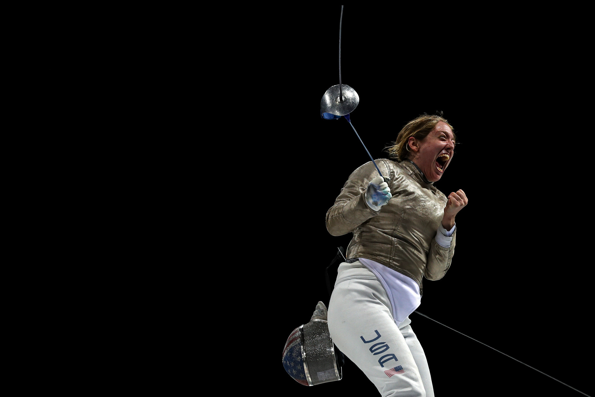United States' Anne-Elizabeth Stone won the women's sabre event ©Getty Images