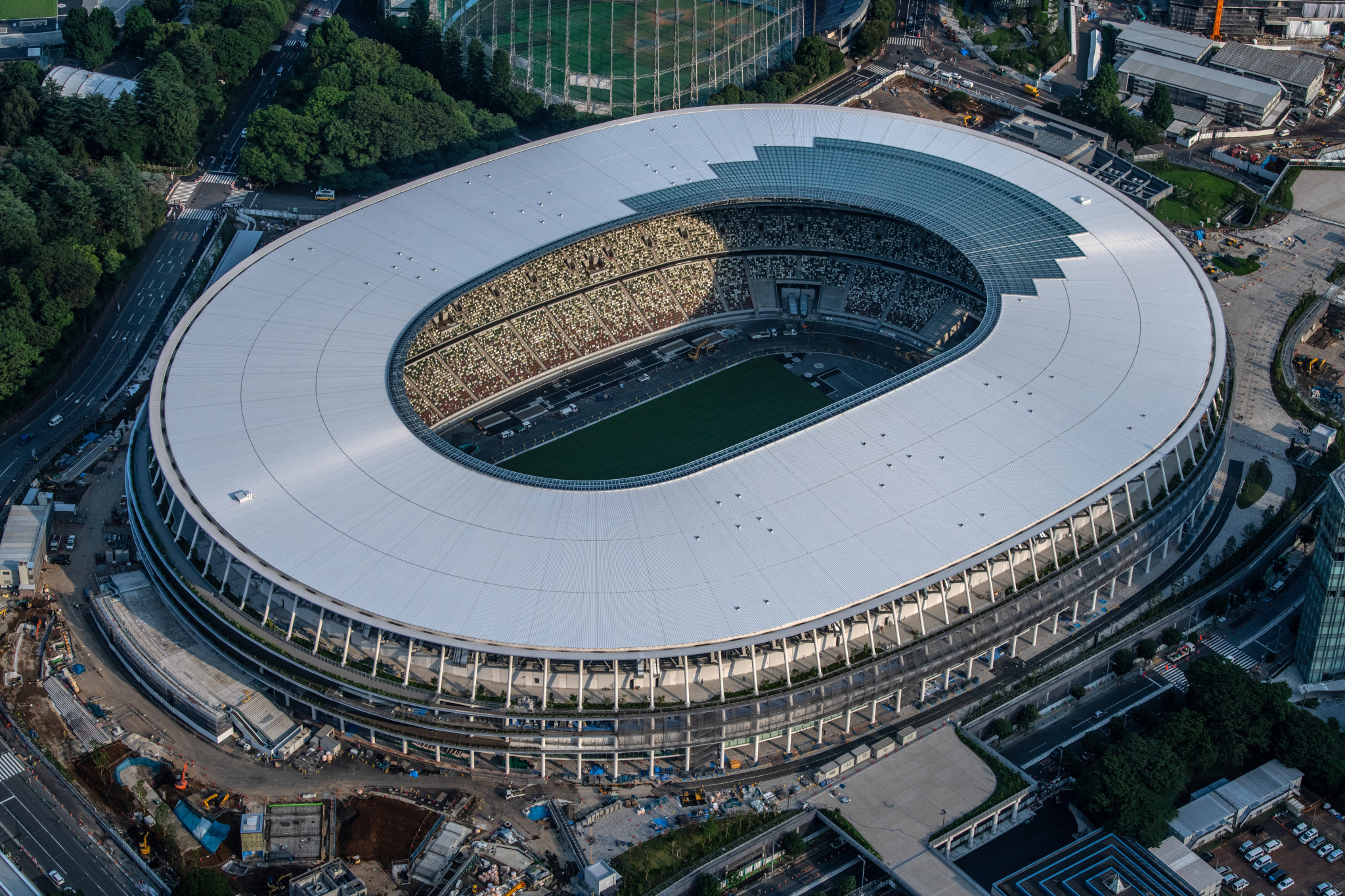 Где играет какой стадионе. Национальный Олимпийский стадион Токио. Национальный стадион Токио 2020. Олимпийский стадион Токио 2020. Олимпийский стадион в Токио Хадид.