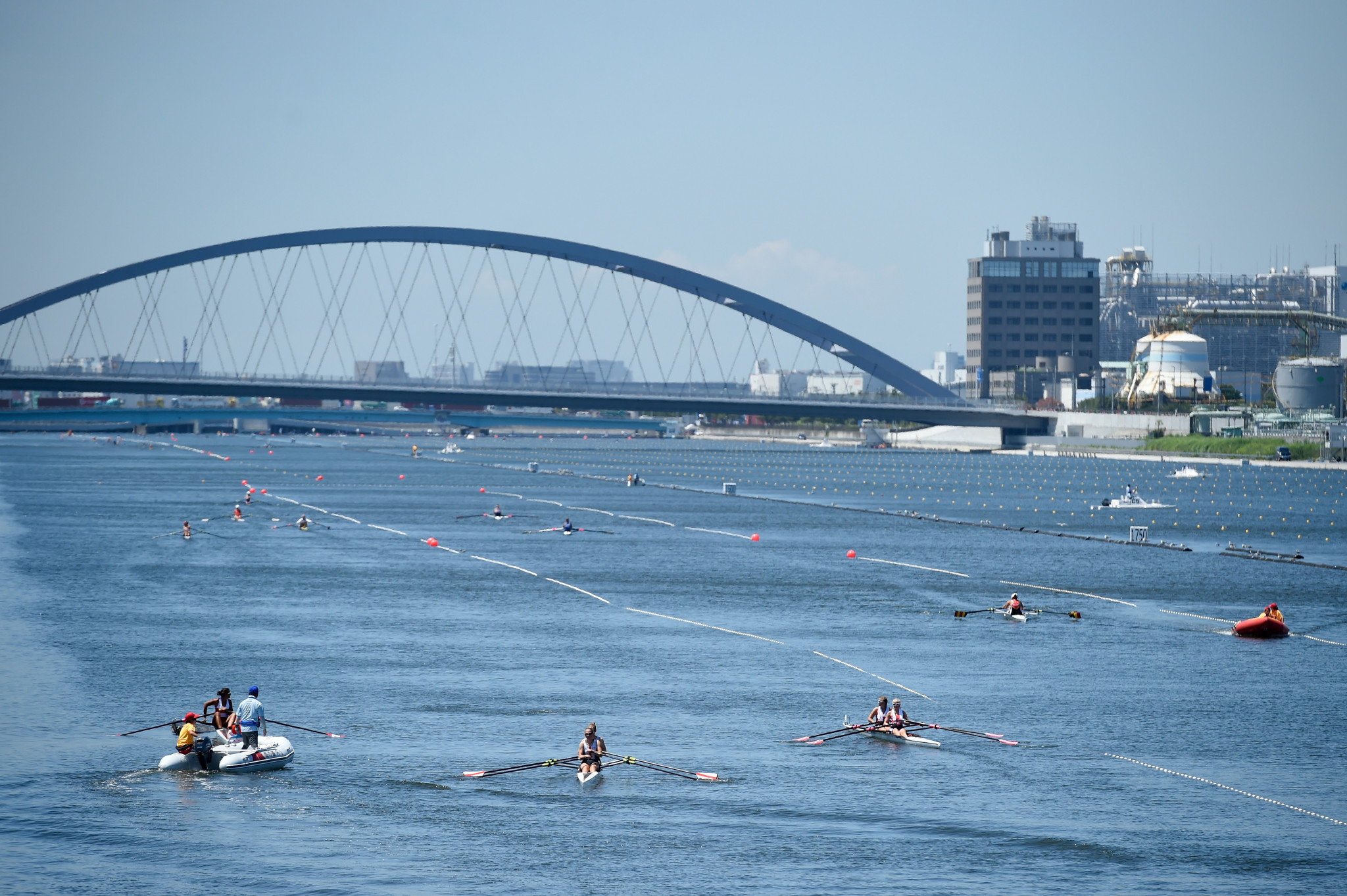 The Olympic Sea Forest Waterway venue is hosting competition  ©Getty Images
