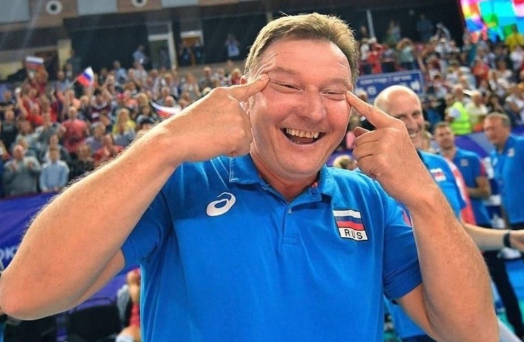 The Volleyball Federation of Russia has banned its head coach Sergio Busato for two matches following a racist gesture he made while celebrating his side's victory over South Korea ©Instagram