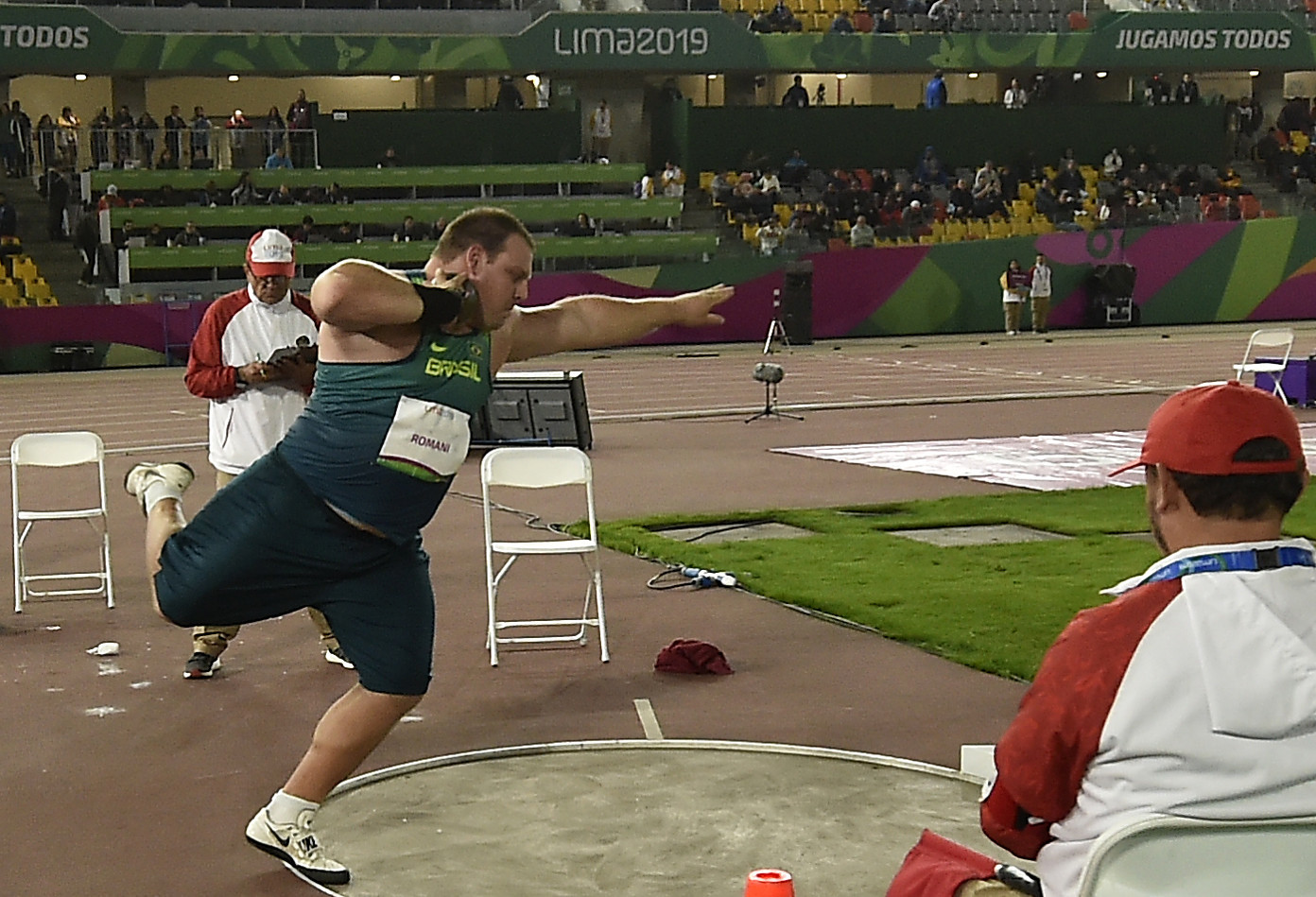 Brazil's Darlan Romani dominated the men's shot put ©Getty Images
