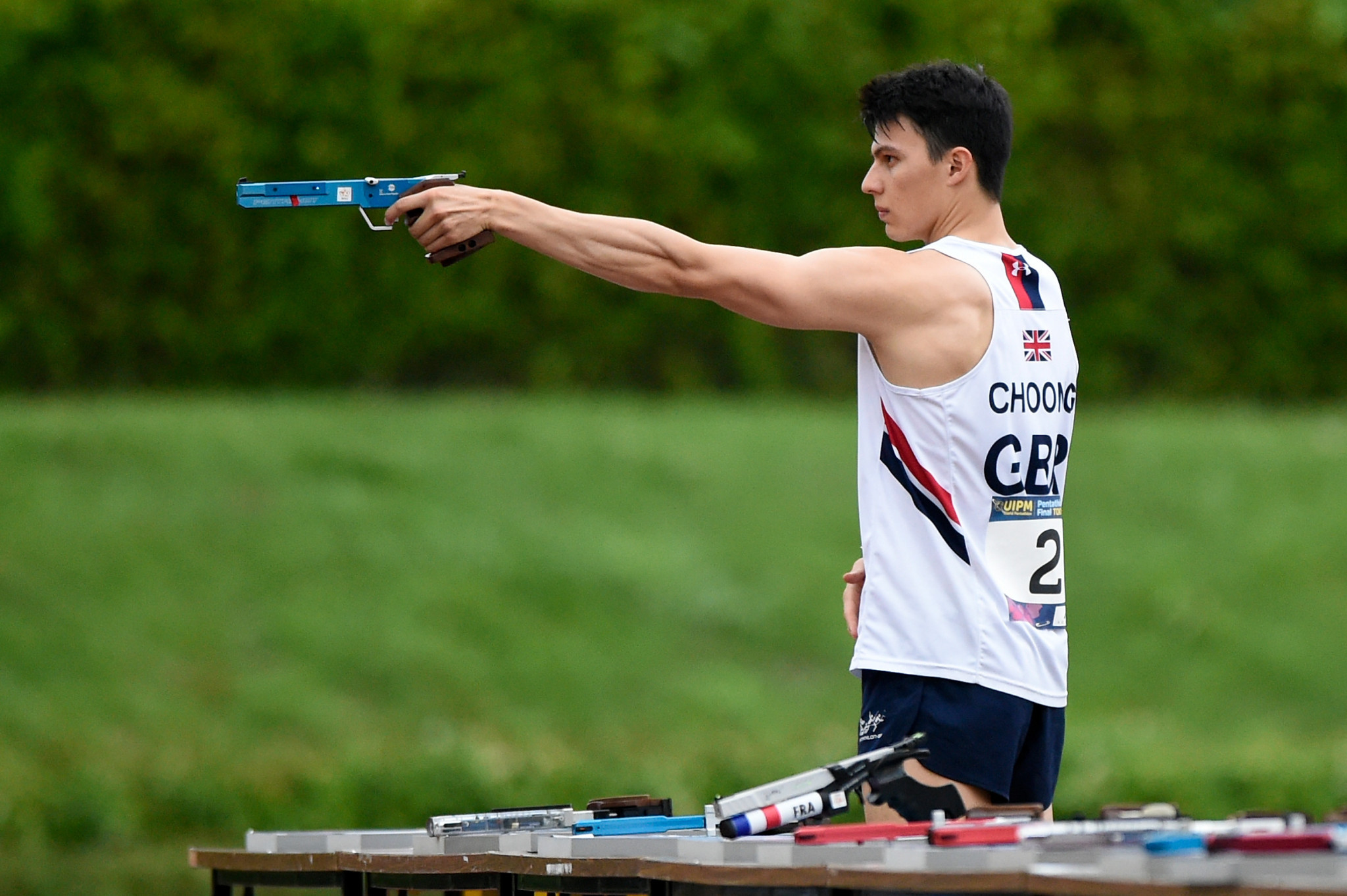 James Cooke and Joe Choong, pictured, impressed in men's qualification for the European Modern Pentathlon Championships ©Getty Images