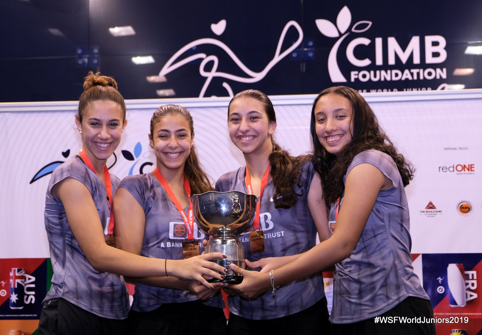 Egypt have won their seventh women's junior team championship in a row ©WSF