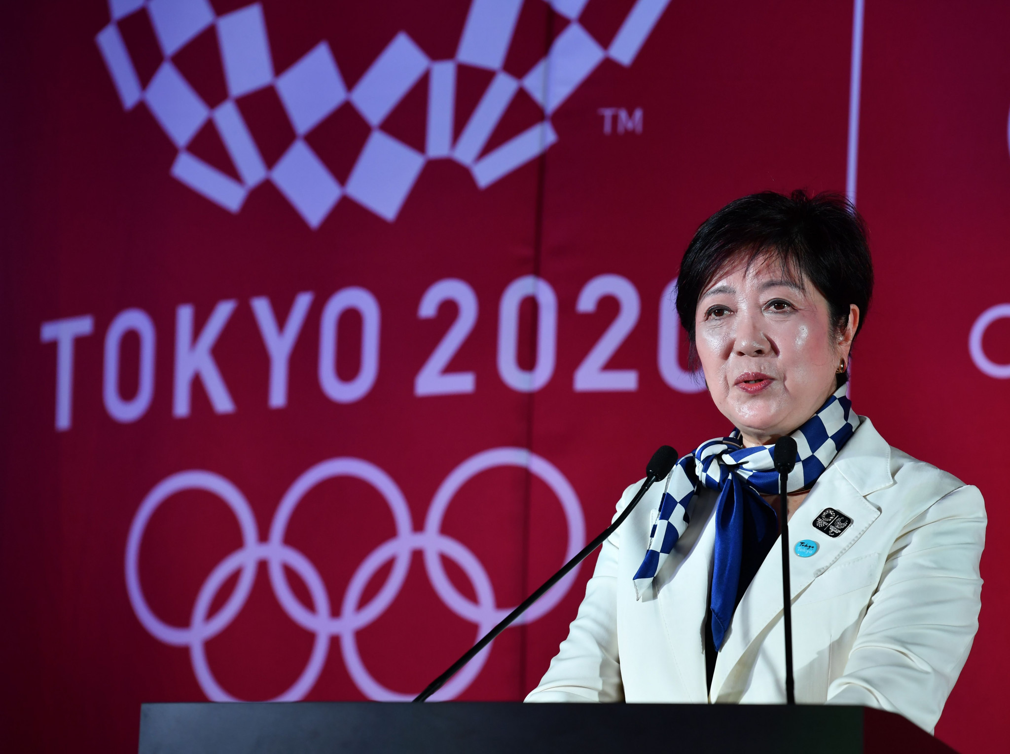 Tokyo Governor Yuriko Koike was among those in attendance ©Getty Images