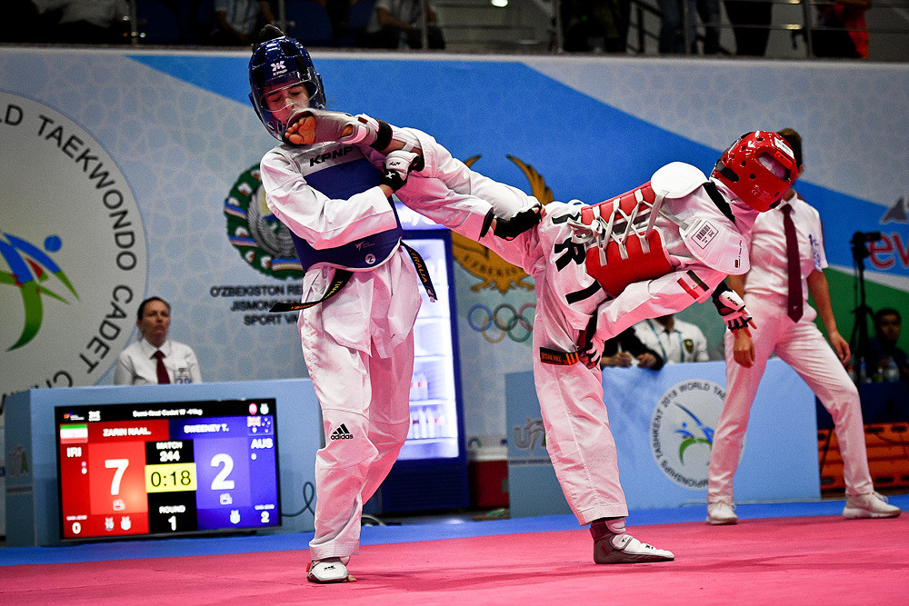 Competition continued in Taskhent today ©World Taekwondo