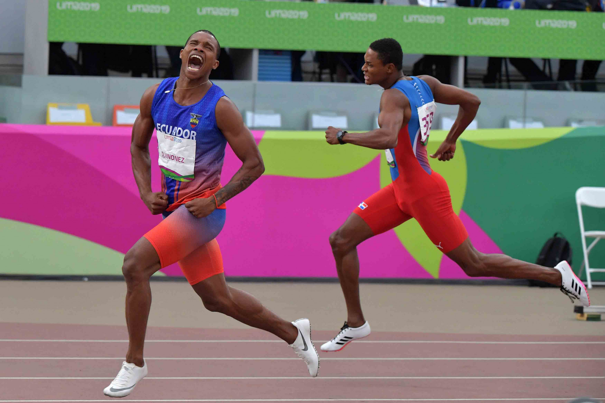 Ecuador's Alex Quinonez won the men's 200m title ©Getty Images