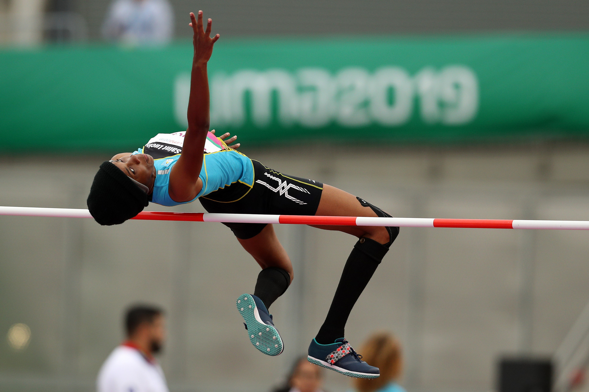 Levern Spencer defended her women's high jump title ©Getty Images