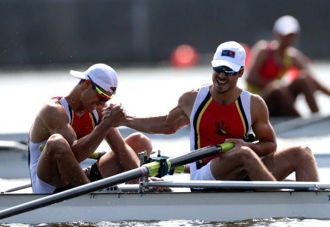 Romanian duo impresses en route to men's pair final in World Rowing Junior Championships at Tokyo 2020 test event