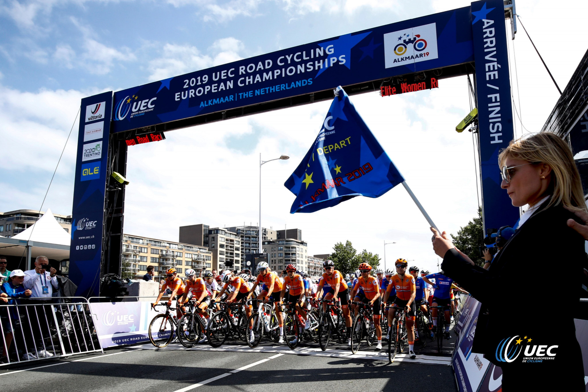 Amy Pieters has continued The Netherlands' golden streak at the European Cycling Union Road Championships ©Twitter/UEC
