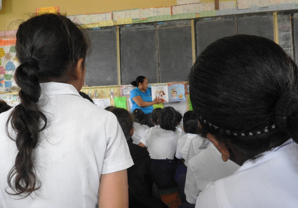 The programme has been rolled out at St Annes Primary School in Suva ©FASANOC