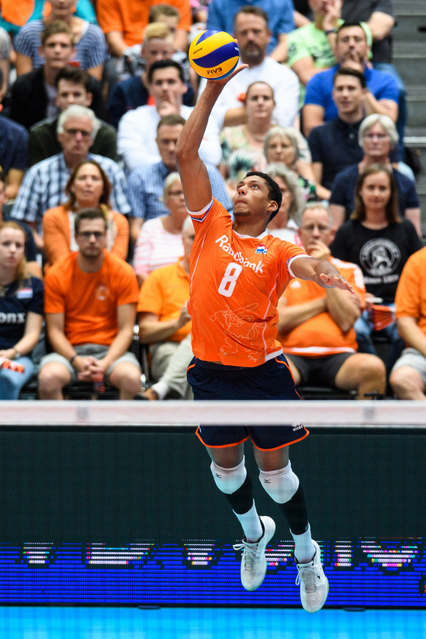 At Rotterdam Ahoy, hosts The Netherlands defeated Belgium to secure a second successive Pool B victory ©FIVB