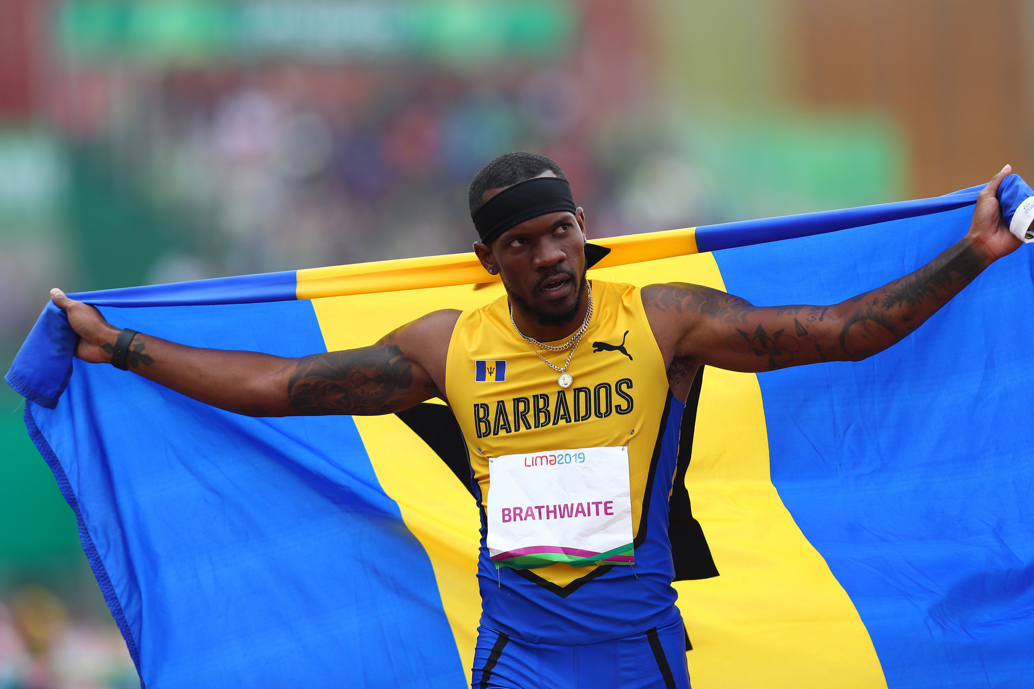 Shane Brathwaite won Barbados' first gold medal of the Games ©Getty Images
