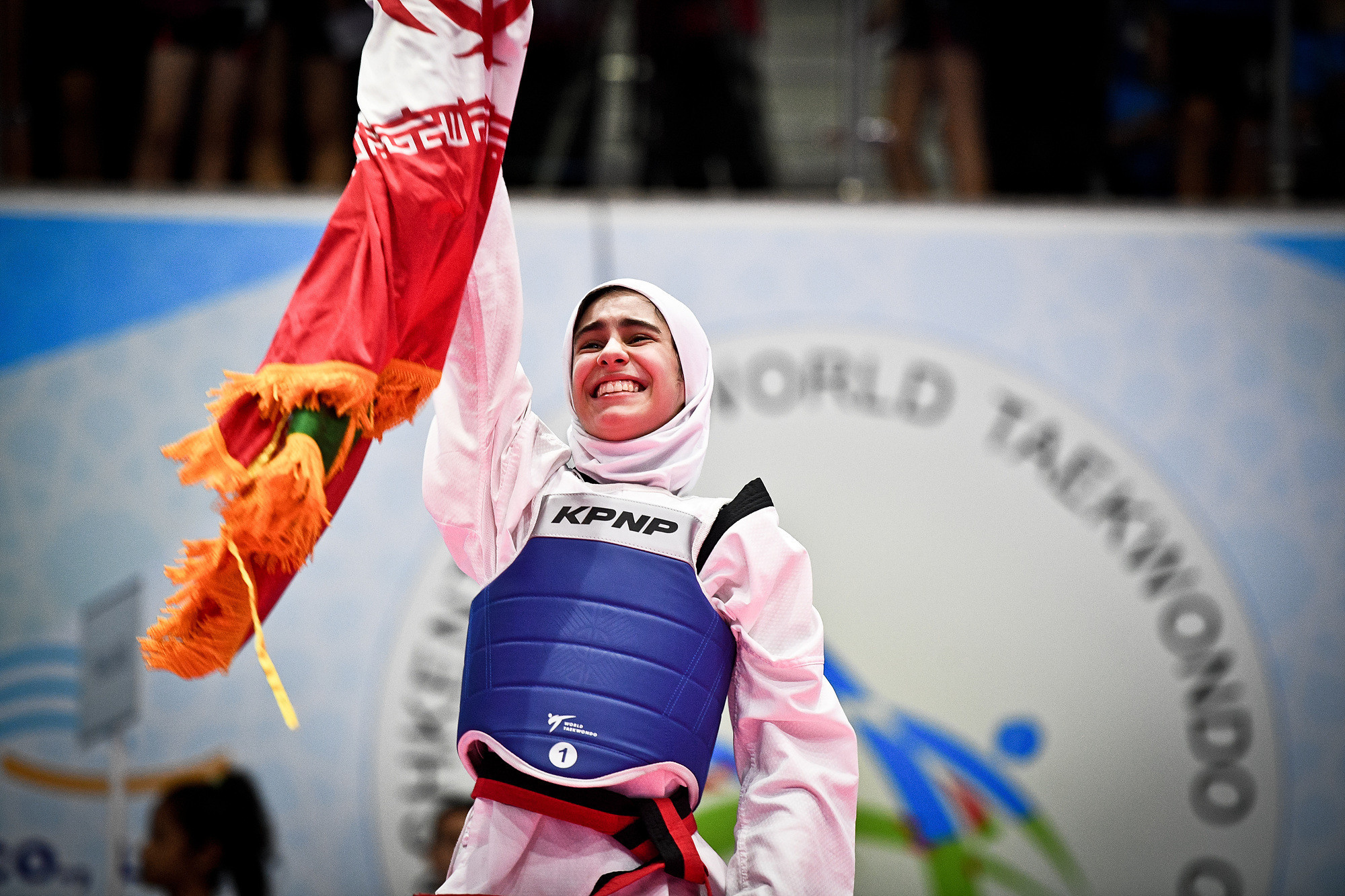 Parnia Salmani won gold in the women's under-37kg final as Iran topped the women's team table in Tashkent ©World Taekwondo