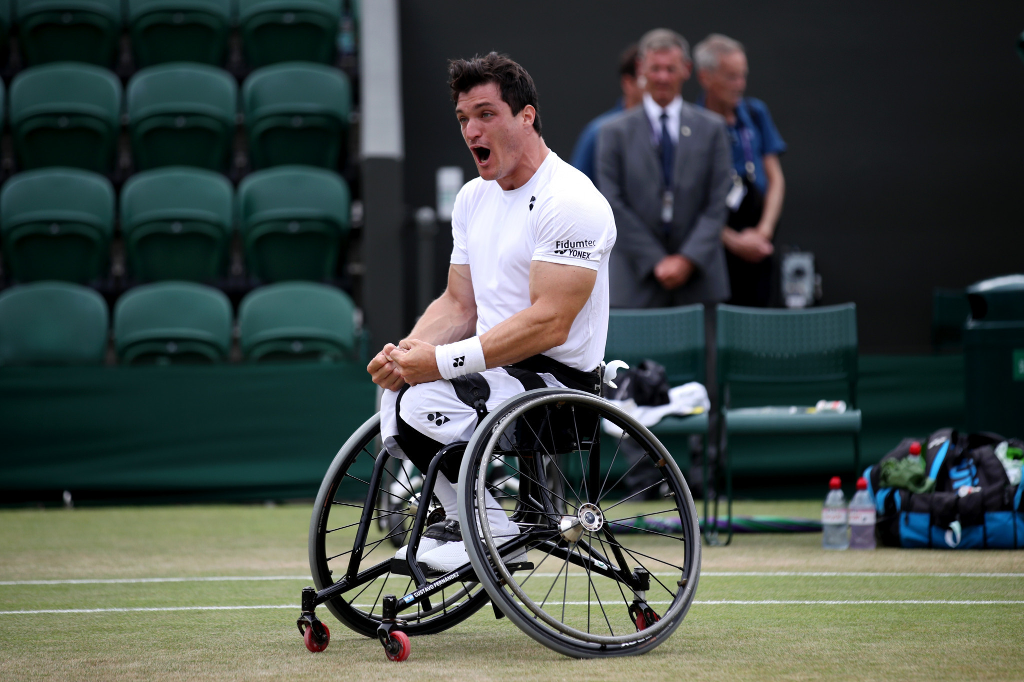 Argentina's wheelchair tennis player Gustavo Fernandez is among the APC Athlete of the Month award nominees for July ©Getty Images