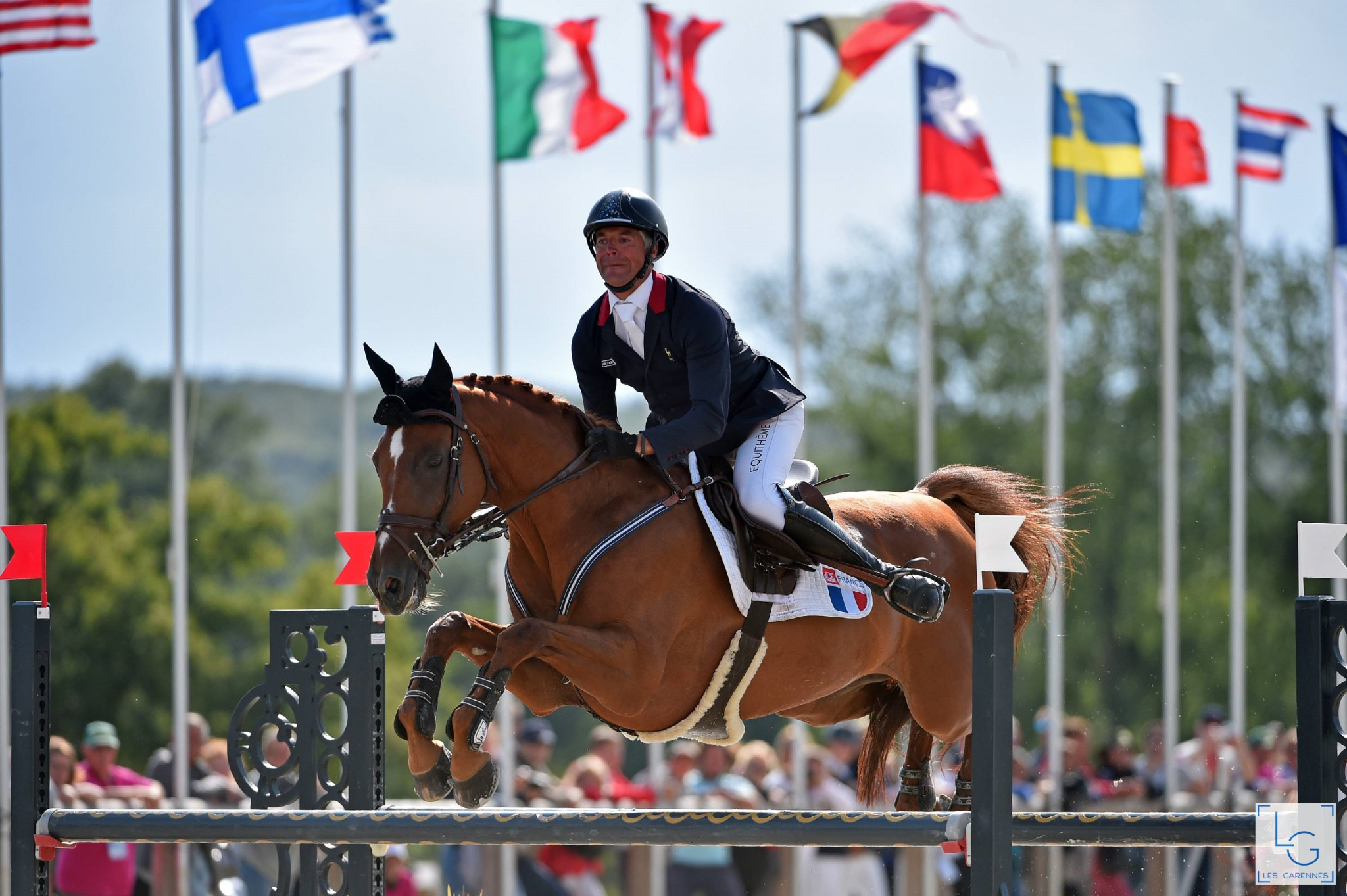 France's Karim Florent Laghouag topped the individual leaderboard at the FEI Eventing Nations Cup in Haras du Pin ©Les Garennes 