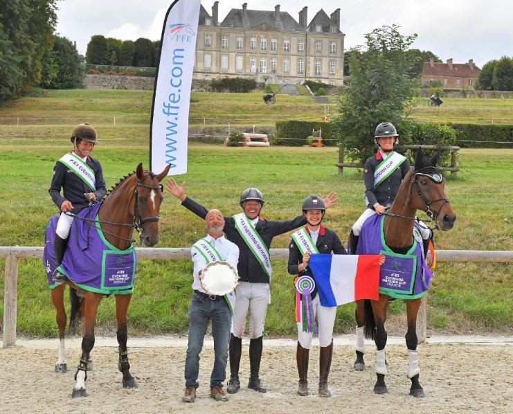 Hosts France were crowned International Equestrian Federation Eventing Nations Cup winners at Haras du Pin ©Les Garennes 