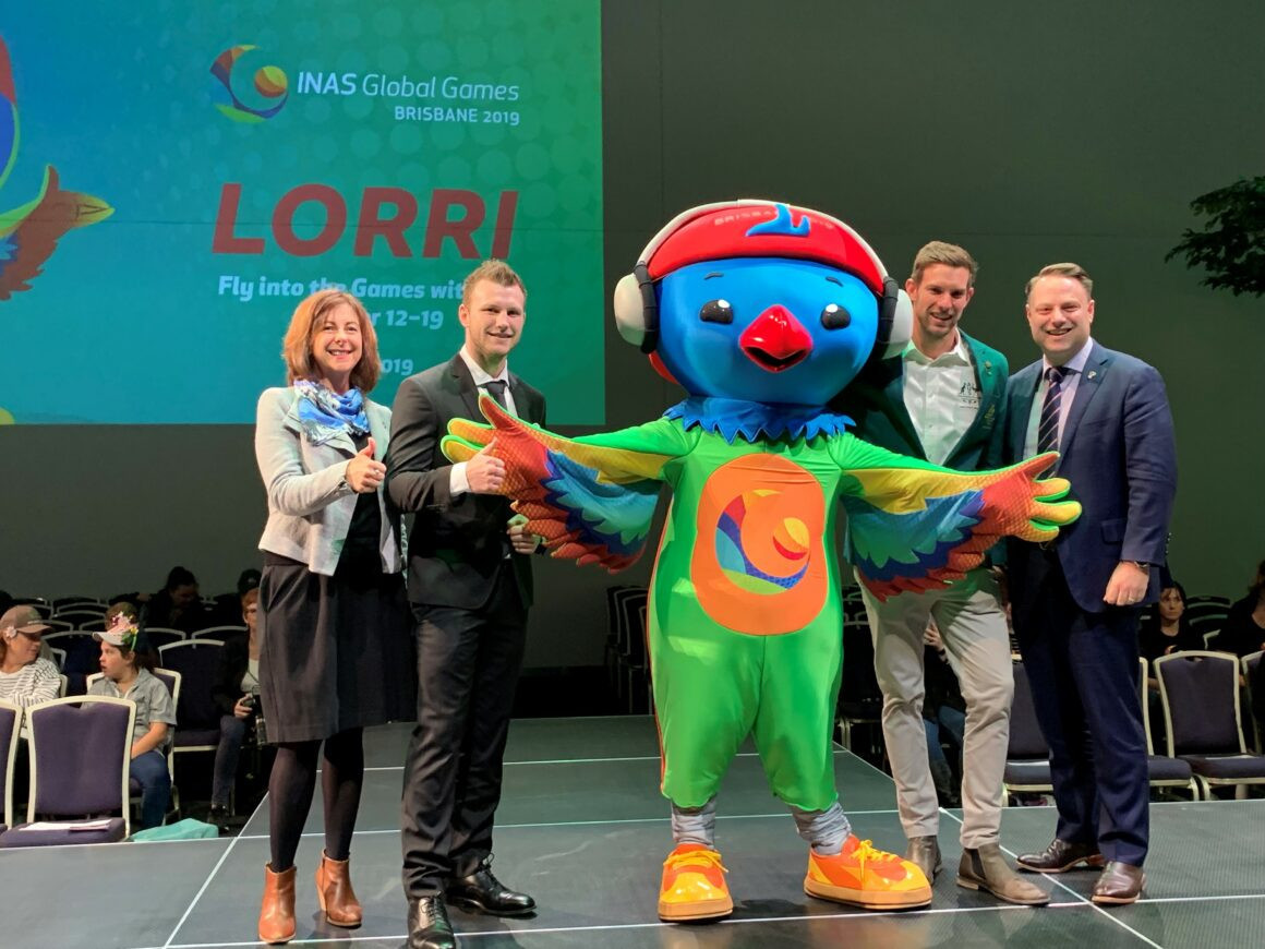 Lori the lorikeet is INAS Global Games 2019 mascot 