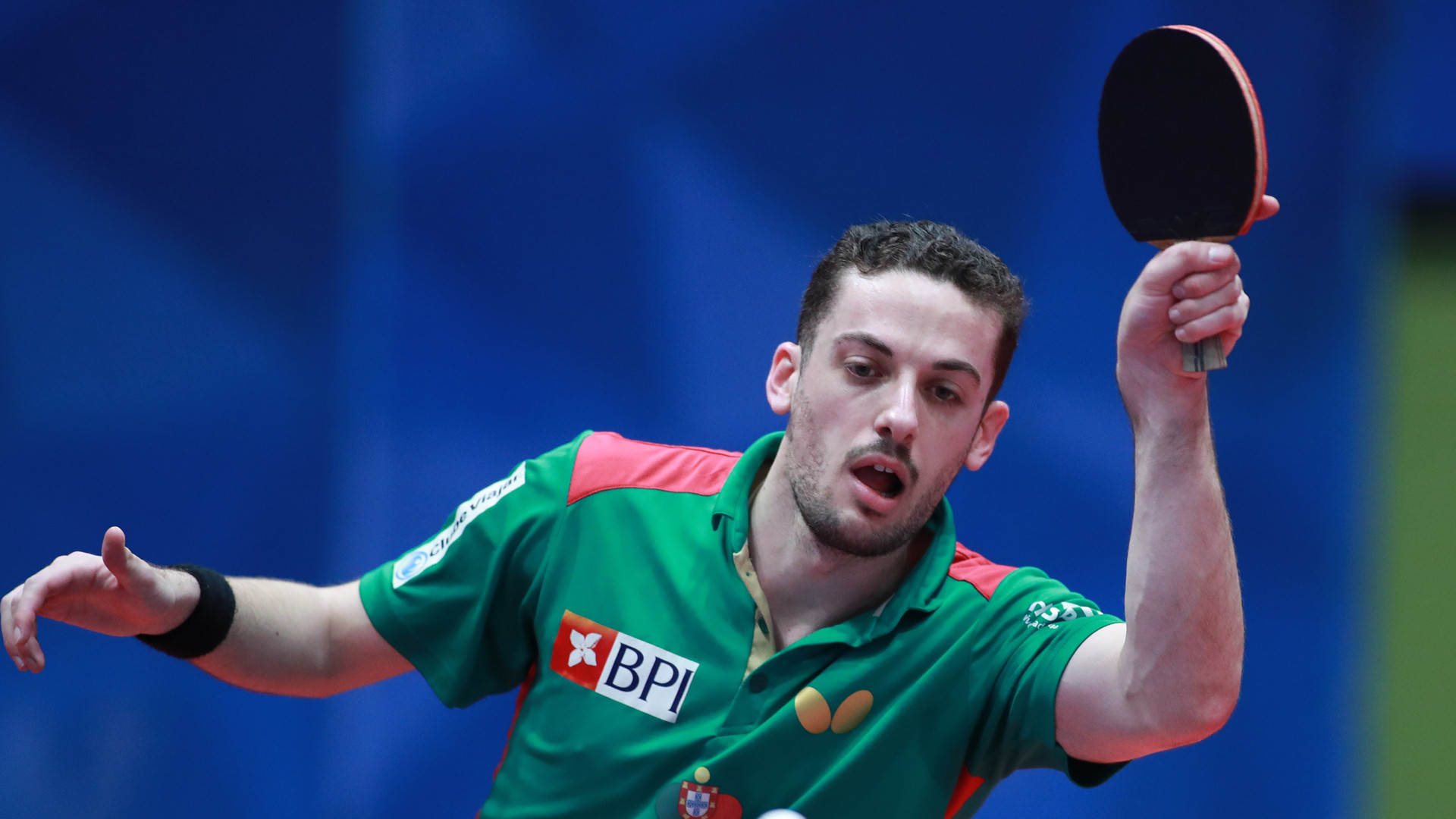 Portugal's Marcos Freitas was among the players that progressed through to the third preliminary round of the men's singles event as action begun today at the ITTF Bulgaria Open in Panagyurishte ©Rémy Gros/ITTF