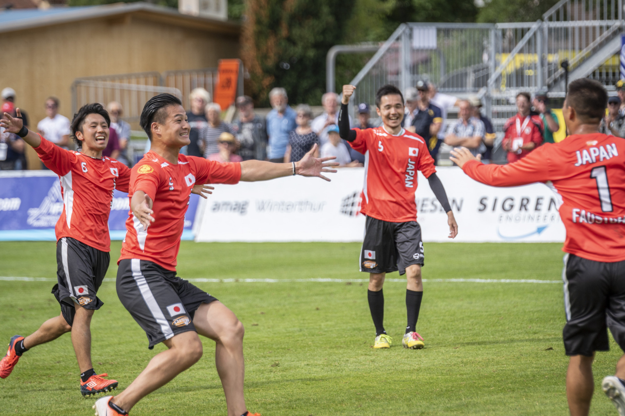 Japan claimed a memorable 3-1 win over The Netherlands in Group D ©IFA 2019 Fistball World Championship