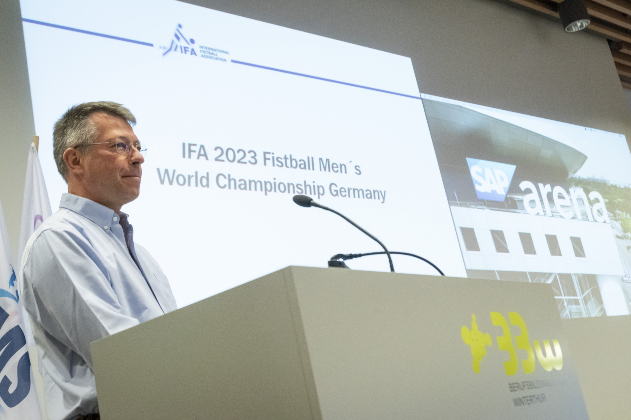 Mannheim was announced as the host city for the 2023 International Fistball Association Men's World Fistball Championship at the IFA Congress in Winterthur in Switzerland ©IFA