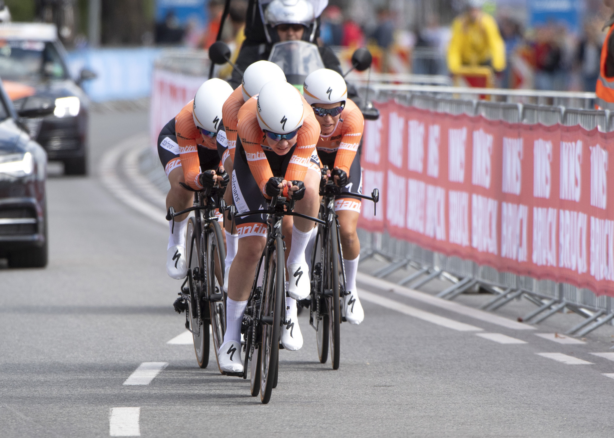 The UCI Women’s World Tour is due to resume tomorrow with Boels-Dolmans looking to claim a fourth consecutive title at the Postnord Vårgårda WestSweden team time trial event ©Getty Images