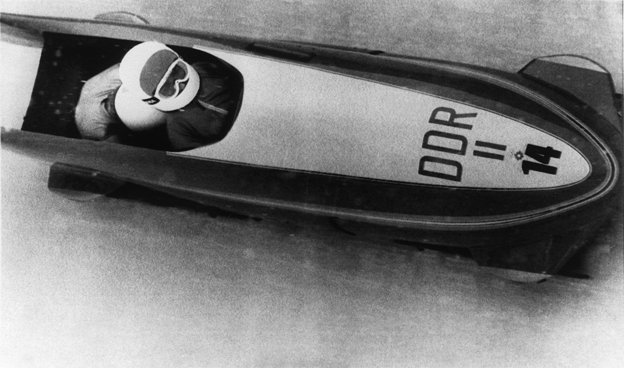 East Germany's Wolfgang Hoppe and Dietmar Schauerhammer were the two-man bobsleigh gold medallists at the 1984 Winter Olympic Games in Sarajevo ©Getty Images