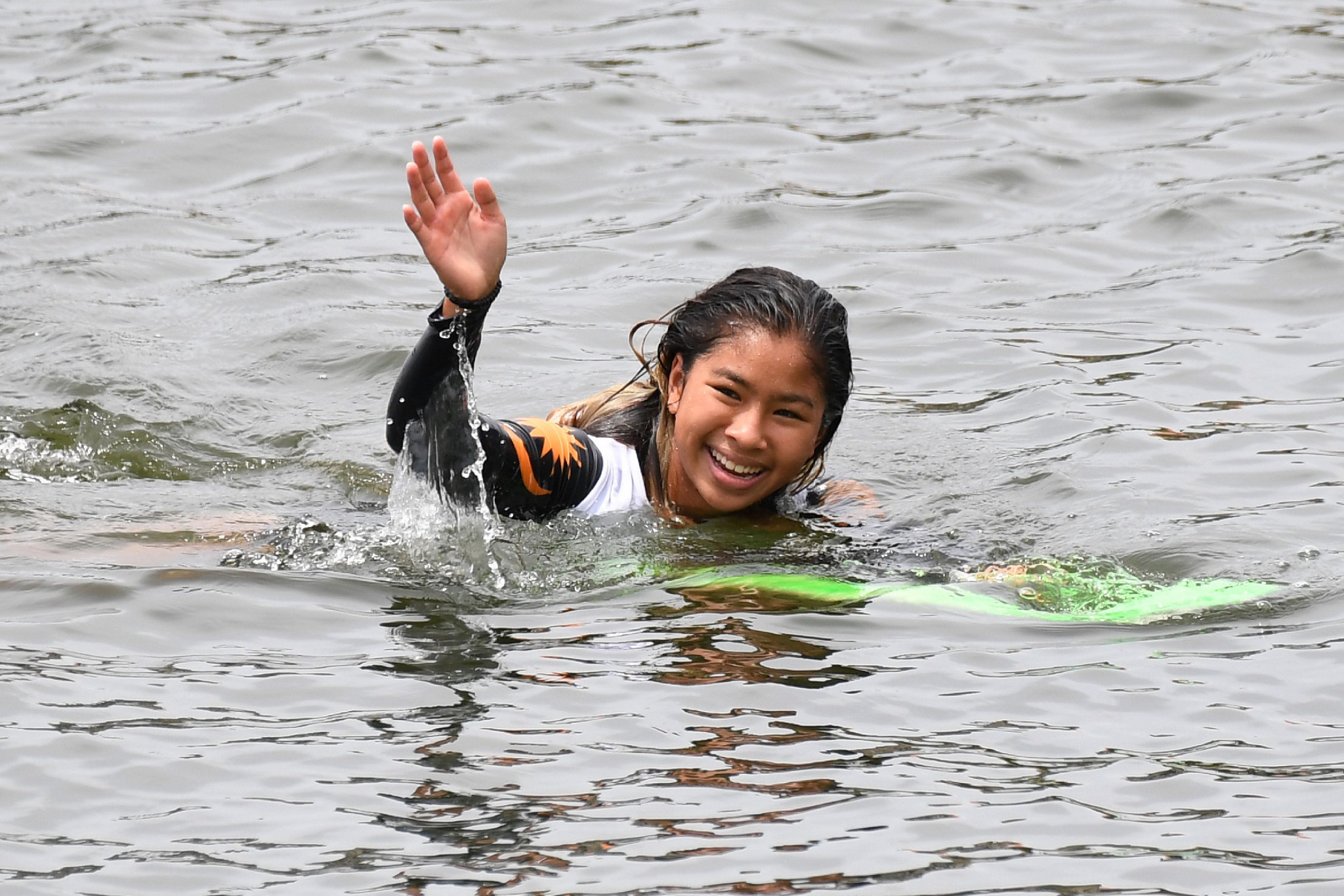 Aaliyah Yoong Hanifah is in with a shot of a dream home medal at the World Waterski Championship ©Getty Images