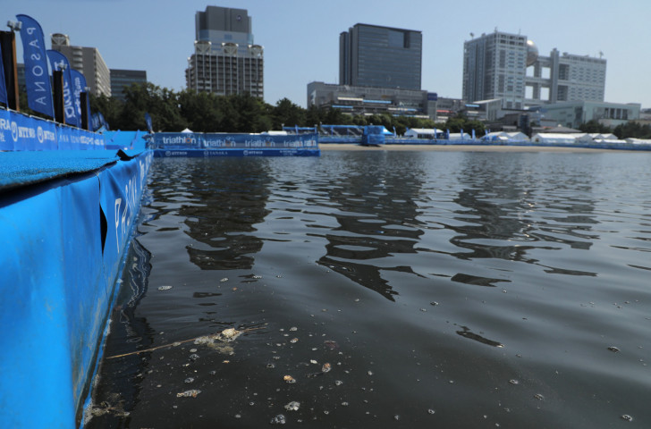 Swimming in yesterday's Paratriathlon test event was cancelled when the water in Tokyo Bay was found to contain E.coli bacteria ©Getty Images