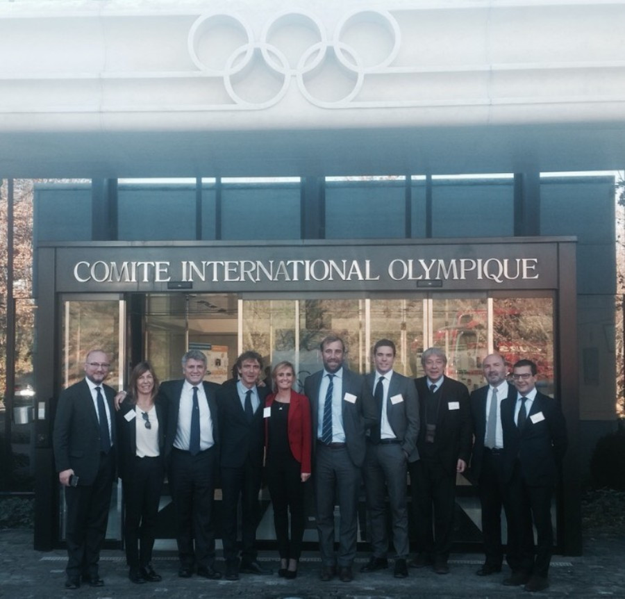 Rome officials meeting the IOC in Lausane this week ©Rome 2024