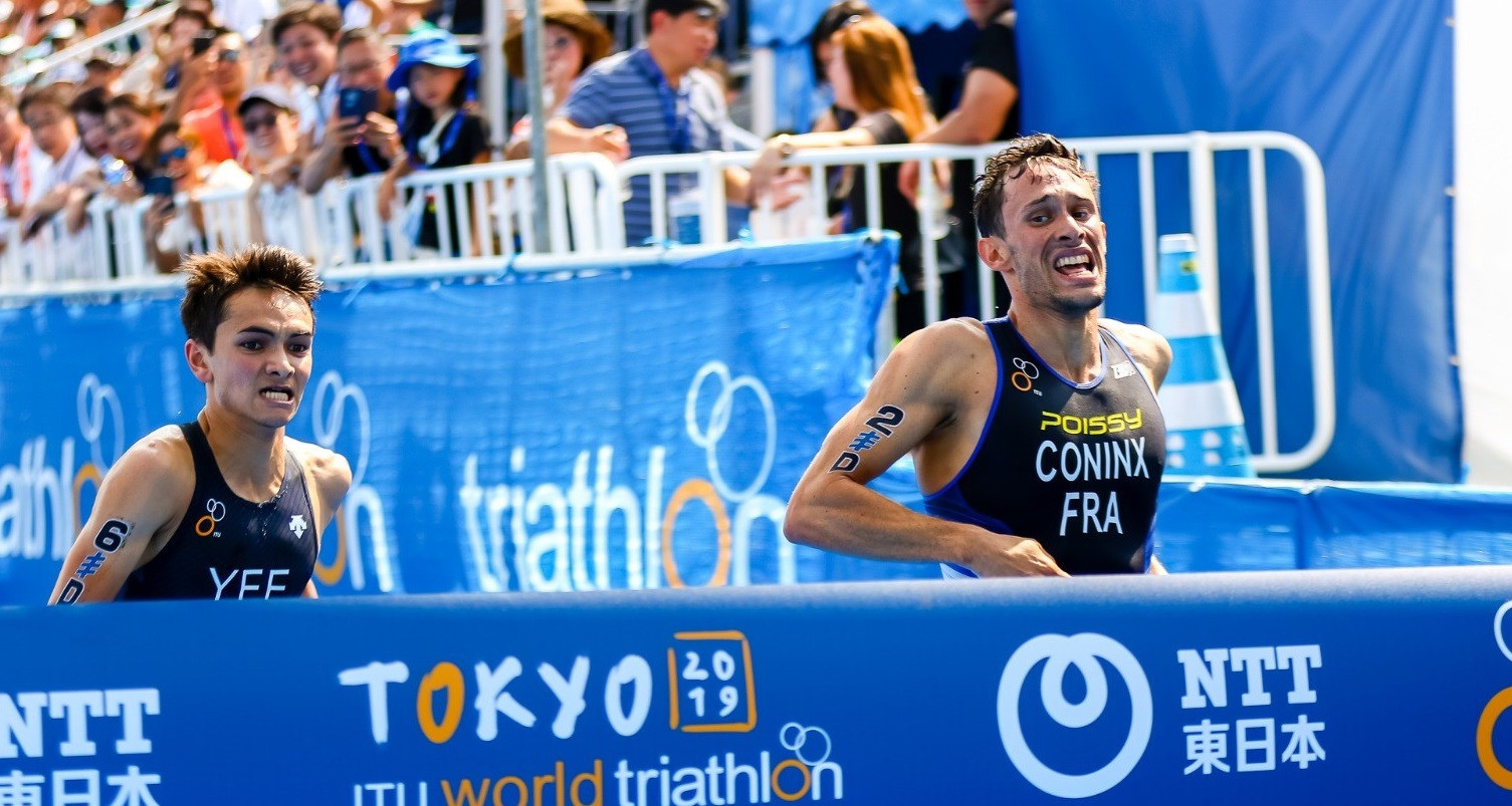 France win mixed relay after photo-finish at Tokyo 2020 triathlon test event