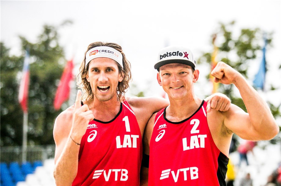 Latvian pair retain title at FIVB Beach World Tour event in Moscow