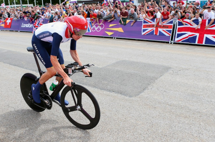 Sir Bradley Wiggins en route to time trial gold at the London 2012 Olympics. He believes such pressurised experiences will be ideal preparation for his Hour record challenge ©Getty Images