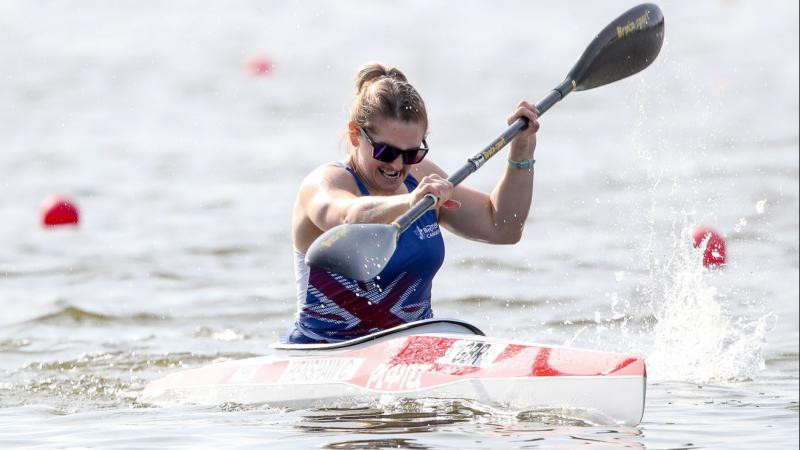 Britain's Charlotte Henshaw will race in the women's KL2 event in Szeged ©IPC