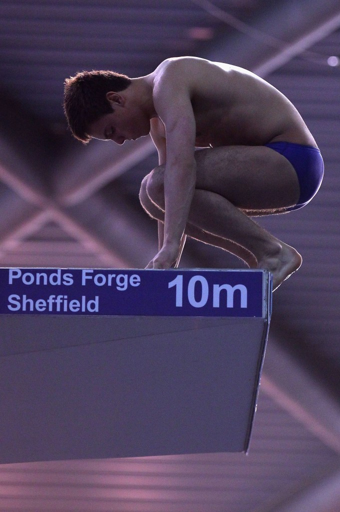 Tom Daley in action at Ponds Forge, which will host the British Olympic trials ©Getty Images 