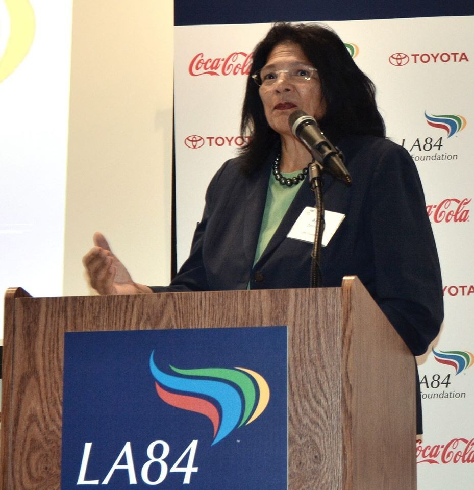 Anita DeFrantz is stepping down as head of the LA84 Foundation after 28 years in charge 