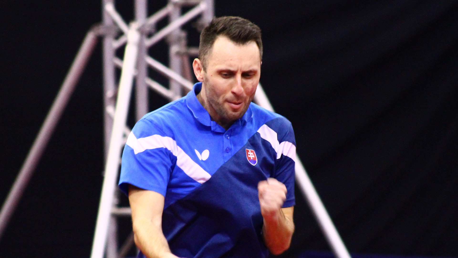 Slovenia's Ľubomír Pištej was among the players to progress through to the third preliminary round of the men's singles event on the opening day of the ITTF Czech Open in Olomouc ©ITTF
