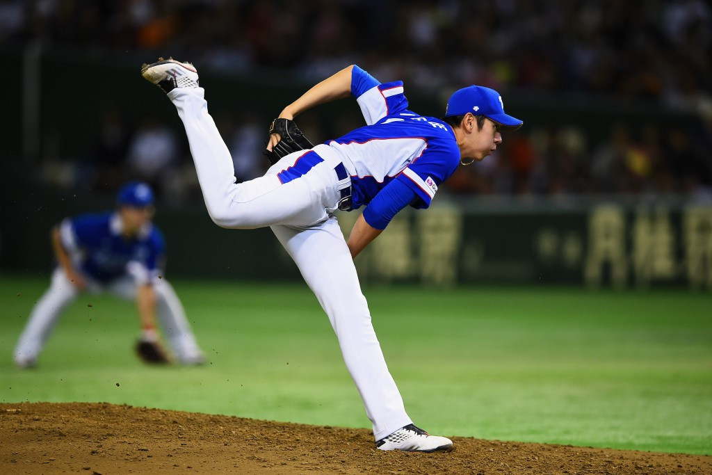 South Korean pitcher  Rhee Dae-eun was outclassed by his Japanese opponent ©Getty Images