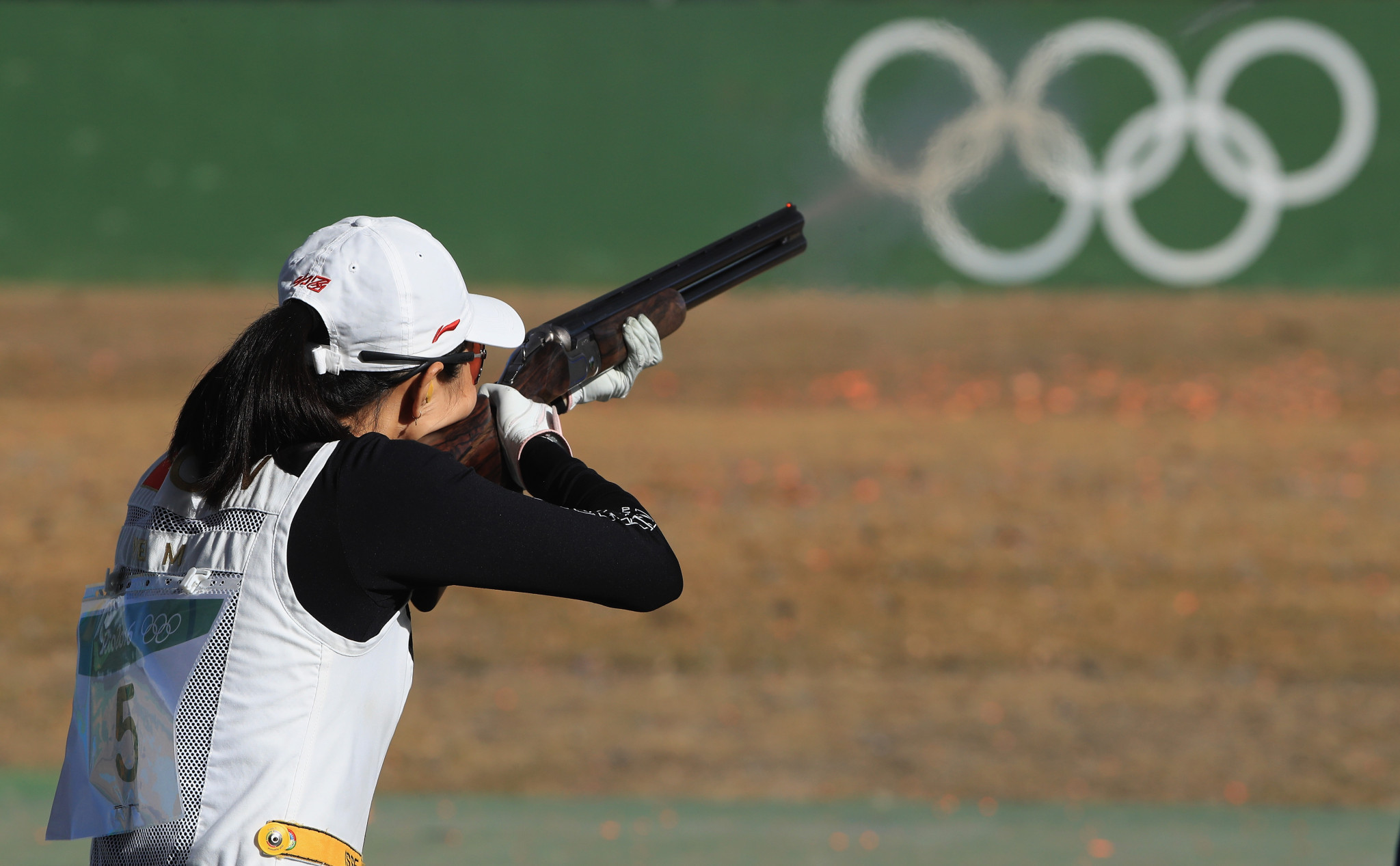 China's Wei Meng held her nerve to claim the women's skeet title ©Getty Images
