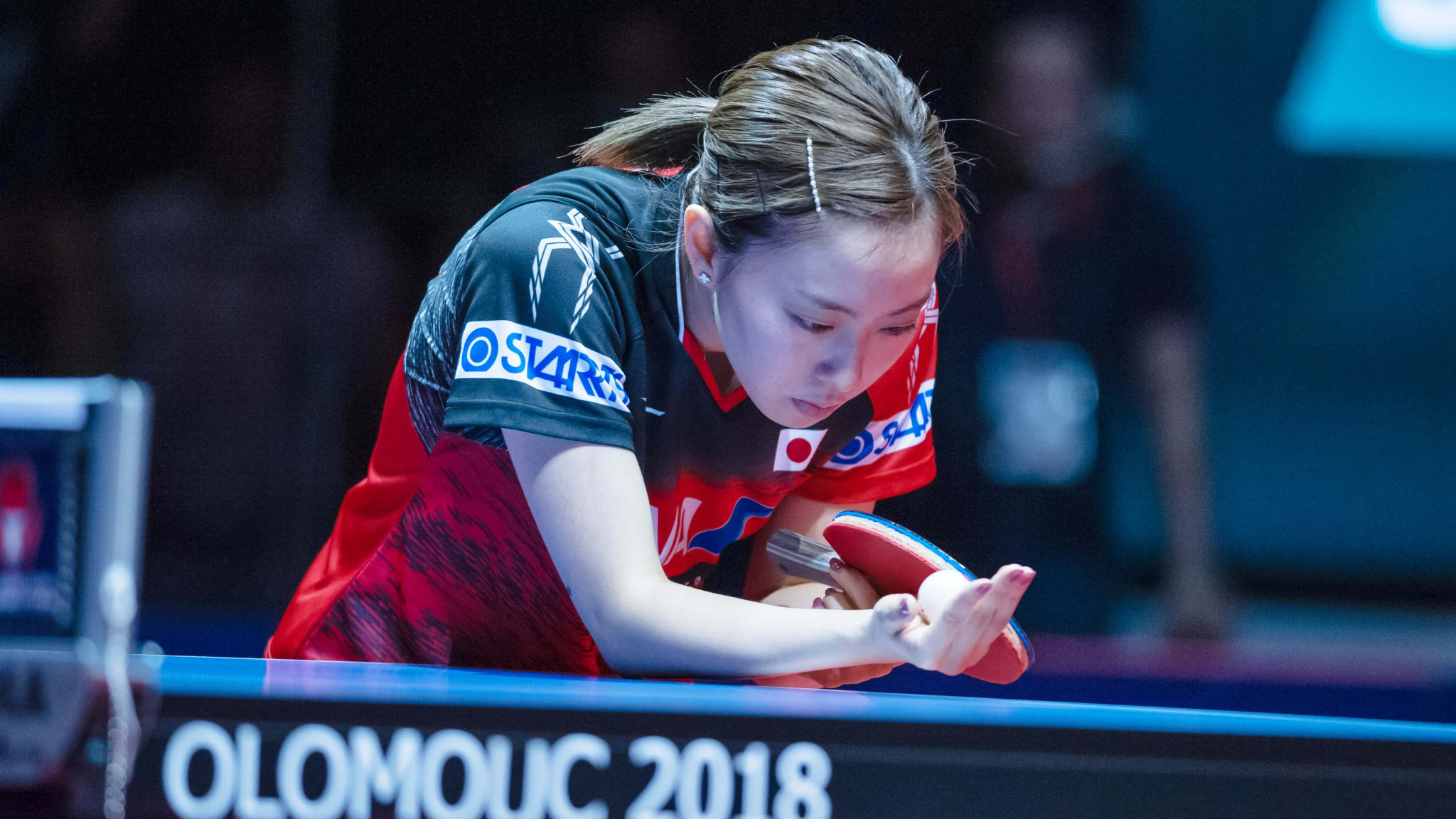 Top seed and defending champion Kasumi Ishikawa of Japan was made to work hard to earn a place in the women's singles round of 16 ©ITTF/Jan Brychta