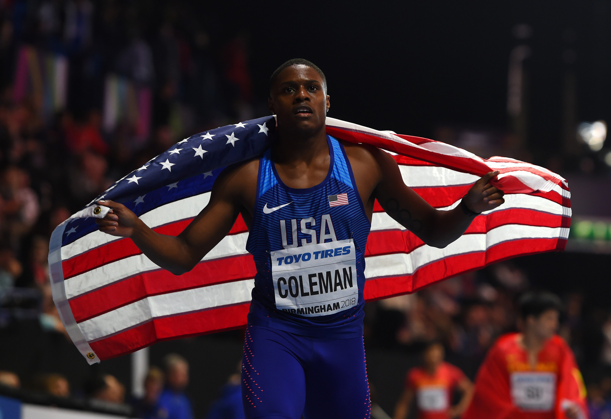 Christian Coleman won the world indoor title over 60 metres last year ©Getty Images