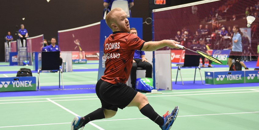 England's Krysten Coombs topped Group B in the men's SS6 event ©Badminton England