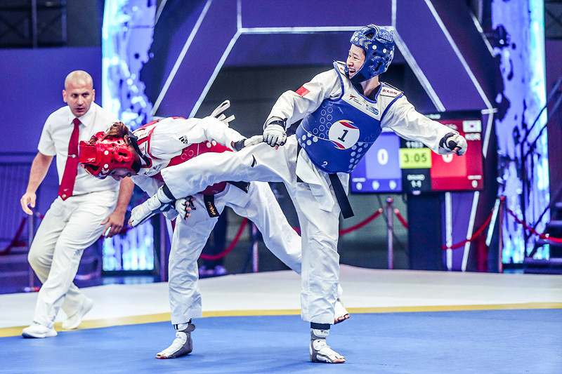 The women took centre stage on the first day of the World Taekwondo World Cup Team Championships ©World Taekwondo