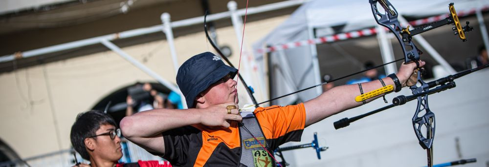 Team semi-finals and bronze-medal matches took centre stage in Madrid ©World Archery