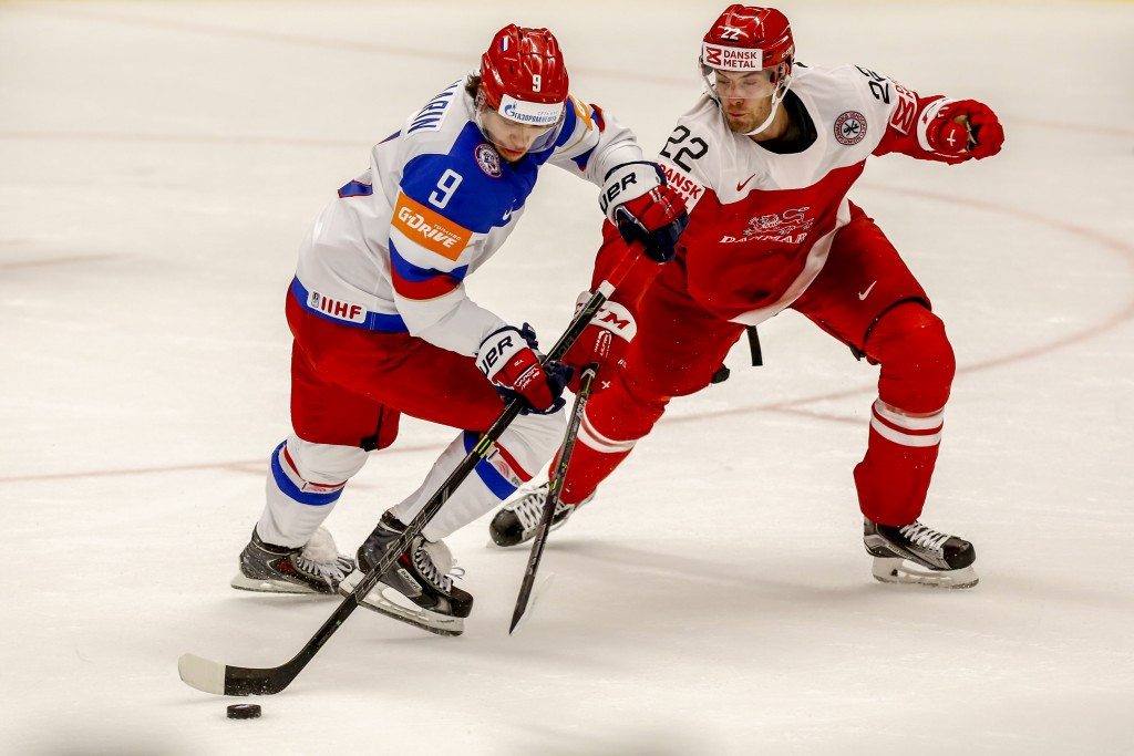 Russia secured a comfortable 5-2 victory over Denmark in Ostrava
